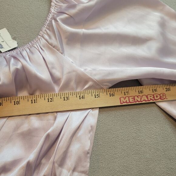 American Eagle Cropped Lilac Blouse Size Small - Picture 6 of 8